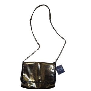 NEW INC Gold Shimmer Bag